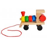 Lean_Toys Leseni vlakec na vrvici s kockami iso | Shoptok.si