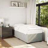  Okvir za krevet svjetlosivi 100x200 cm baršunasti | shoptok.hr