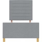  Krevetna konstrukcija Svjetlosiva 100 x 200 cm tkanina | shoptok.hr