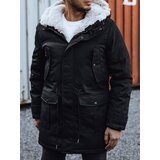 DStreet Kurtka zimowa męska parka z kapturem czarna | shoptok.hr