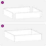  Ograda oko Travnjaka Srebrno 60 x 60 x 13 cm Nehrđajući čelik | shoptok.hr