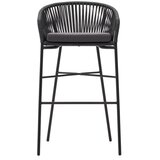 Kave Home Crne željezne barske stolice u setu 4 kom (visine sjedala 80 cm) Yanet – | shoptok.hr