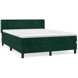 Krevet s oprugama i madracem tamnozeleni 140x190 cm baršunasti | shoptok.hr