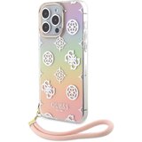Guess Ohišje za Apple iPhone 15 Pro TPU Peony s trakom za roko, Ve?barvno, (21244292) Cene