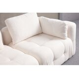Atelier Del Sofa amaris 3 seater with pouffe white ugaona sofa | ePonuda.com
