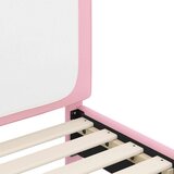  Otroški posteljni okvir z vznožjem Roza 80 x 160 cm PU, (5000104530) | Shoptok.si