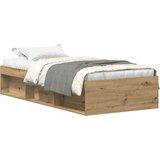  Okvir kreveta bez madraca boja hrasta artisan 90x190 cm | shoptok.hr