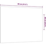 vidaXL Zidna magnetna ploča crna 80x60 cm od kaljenog stakla | shoptok.hr