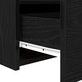  Noćni ormarić s LED svjetlima Crna hrastovina 50x40x45 cm | shoptok.hr