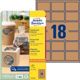 Avery Zweckform naljepnice smeđe 62x42mm 25 listova | shoptok.hr