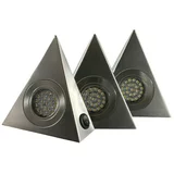 Ritter Leuchten Set LED svjetiljki za kuhinjske elemente (3 x 1,8 W, Srebrne boje, Topla bijela)