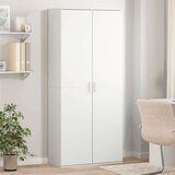 vidaXL Visoka omara bela 80x35x180 cm inženirski les | Shoptok.si