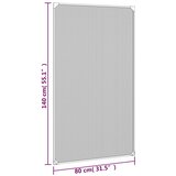  Magnetski prozorski zaslon protiv insekata antracit 80x140 cm | shoptok.hr