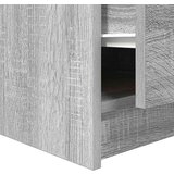 vidaXL Kavna mizica s predali siva sonoma 100x100x40 cm | Shoptok.si