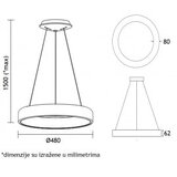 Vesta 341 visilica 40W 3000/4000K bela | Eponuda.com