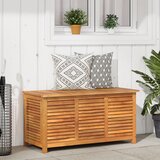 vidaXL Vrtna kutija za pohranu s rešetkama 113x50x56 cm drvo bagrema Cijene