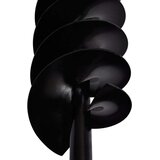 vidaXL Jeklen spiralni vrtalni sveder za zemljo z ročajem 100 mm črne barve, (21366893) | Shoptok.si