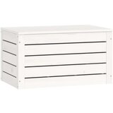  Kutija za pohranu bijela 59 5 x 36 5 x 33 cm masivna borovina | shoptok.hr