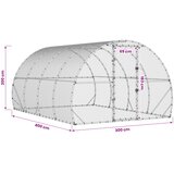  Kokošinjac Srebrna 400 x 300 x 200 cm Pocinčani čelik | shoptok.hr