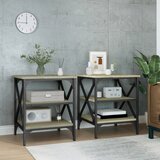  Bočni stolići 2 kom boja hrasta 40x42x50 cm konstruirano drvo | shoptok.hr