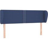  Vzglavje z ušesi moder 147x23x78/88 cm blago, (20739050) | Shoptok.si