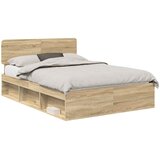  Krevetna konstrukcija Sonoma 140 x 190 cm Čvrsto borovo drvo | shoptok.hr