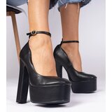 Gemre Black high block heel pumps Felida | ePonuda.com