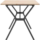  Blagovaonski stol Y-oblika 160x80x75 cm od borovine i čelik | shoptok.hr