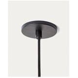 Kave Home Bela/črna kovinska viseča svetilka s steklenim senčilom ø 26 cm Idela – | Shoptok.si