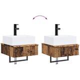  Zidni sudoper Staro drvo 40 x 41 x 39 cm Konstruirano drvo | shoptok.hr