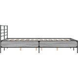  Okvir za krevet boja hrasta 140x190cm konstruirano drvo i metal | shoptok.hr
