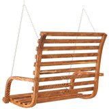  Klupa za ljuljanje od savijenog drva i tikovine 126x92x63 cm | shoptok.hr