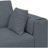 vidaXL Žametni kavč z blazino z blazino Temno siva 208 cm Žamet | Shoptok.si