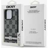 Dkny PU Leather Checkered Pattern and Stripe iPhone 16 Pro Black Ovitek za telefon Vijolična | Shoptok.si