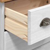  Komoda ASKIM Bijelo 79 x 40 x 133,5 cm Čvrsto borovo drvo | shoptok.hr