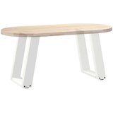 Noge za klubsko mizico v obliki črke U, 2 kosa, bele, 28 x (42-43) cm, jeklo, (22123490) | Shoptok.si