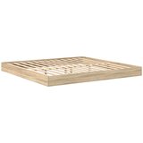  Krevet s policama sonoma hrast 180 x 200 cm Konstruirano drvo | shoptok.hr