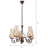  Brilagi - LED luster na lancu COTTAGE 5xE14/40W/230V braon | Eponuda.com
