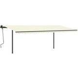  Avtomatsko zložljiva tenda s stebrički 6x3 m krem, (20729140) | Shoptok.si
