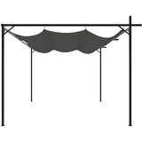 vidaXL Pergola s pomično streho antracitna 395x292x230 cm Cene