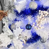  Kuglice za božićno drvce 4/5/6 cm 30 kom. sive Slike