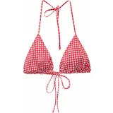 Pull&Bear Bikini gornji dio crvena / bijela