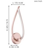Eglo Palozza zidna/1, led, 11w, roze zlato | Eponuda.com