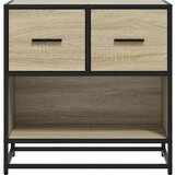 vidaXL Noćni ormarić Sonoma hrast 60x31x60cm Konstruirano drvo i metal | shoptok.hr