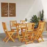  Sklopive vrtne stolice 6 kom 36x46x86 cm Čvrsto drvo bagrem | shoptok.hr