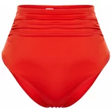 Trendyol Red Smooth High Waist Bikini Bottom