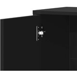  Komoda crna 60 x 31 x 70 cm od konstruiranog drva | shoptok.hr
