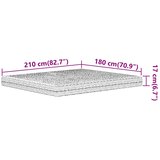  Madrac od pjene bijeli 180 x 210 cm tvrdoća H2 H3 | shoptok.hr