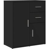  Komoda crna 60 x 31 x 70 cm od konstruiranog drva | shoptok.hr
