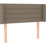 Maison Chic Posteljno vzglavje - Vzglavna omarica - Nočna omarica z ušesi taupe 103x16x78/88 cm blago, (21709841) | Shoptok.si